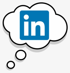 Thought Bubble With Linkedin Logo Inside - Linkedin Live #236326