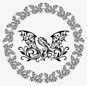 This Free Icons Png Design Of Dragon With Same Circle #236515