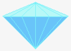 Transparent Diamond Pixel Art - Triangle #237184