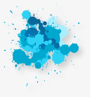 Picture Freeuse Stock Transparent Watercolors Droplet - Blue Paint Splash Png #237287