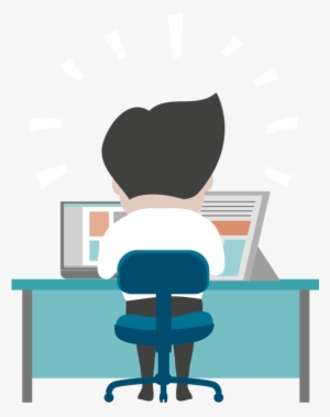 Man At Desk Png Transparent Man At Desk - Office Png Cartoon #237452