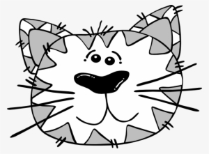 How To Set Use Grey And White Cat Face Clipart #237567