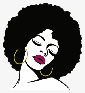 Silhouette Silueta Woman Femme Afro - Afro Lady #237723