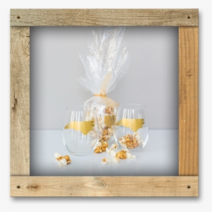 State Wine Glass Filled With Popcorn #237774