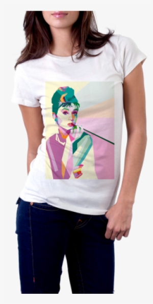 Audrey Hepburn Pop Art T-shirt - Camiseta De A Culpa E Das Estrelas #237776