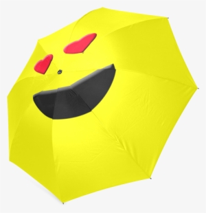 Emoticon Heart Smiley Foldable Umbrella - Construction Paper #238376