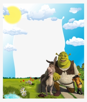Kids Png Photo Frame With Shrek - Shrek Photo Frame Png #238515