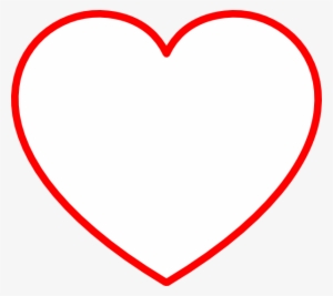 Heart Outlines Clip Art - Red And White Heart Transparent #238923