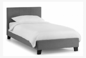 Grey Single Upholstered Bed #239091