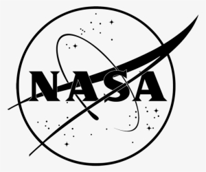 Nasa Insignia Black Line - Nasa Logo One Color #239996