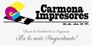 Carmona Impresores Logo Png Transparent - Imprenta Logo Vector #2301107