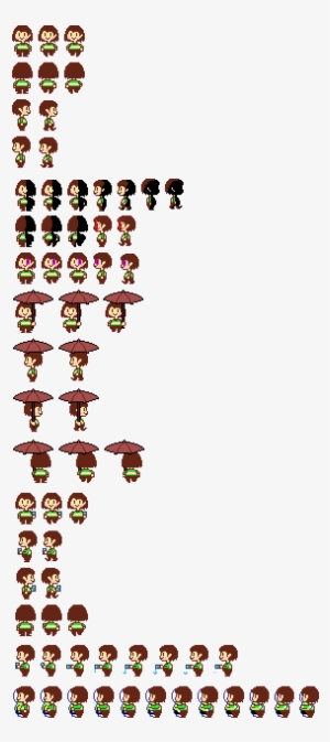 Freeuse Undertale Spritesheet By Sodaddict On Deviantart - Undertale Chara Sprite Sheet #2303302