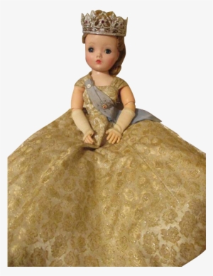 Vintage Madame Alexander Cissy Doll As Queen Elizabeth - Doll #2303328