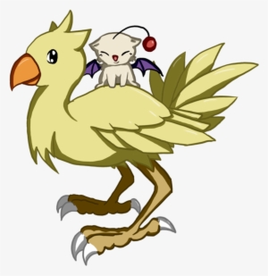 Chocobo Drawing Moogle Picture Free Library - Moogle Riding A Chocobo! By Kthomas22 - Customized #2304117