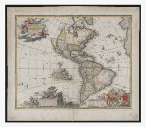 Concave Earth Map2 - Old America Map #2304183