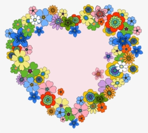 Floral Heart Png - Hearts And Flowers Clipart #2304243