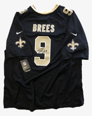 Then Signed By Drew Brees - New Orleans Saints Drew Brees Autographed Black Nike #2305053