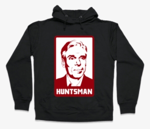 Jon Huntsman For 2012 Hooded Sweatshirt - Read Books And Be Happy Hoodie: Funny Hoodie From Lookhuman. #2305229