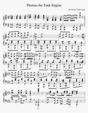 Thomas The Tank Engine Sheet Music Composed By Re-noted - Tank Engine Sheet Music #2306080