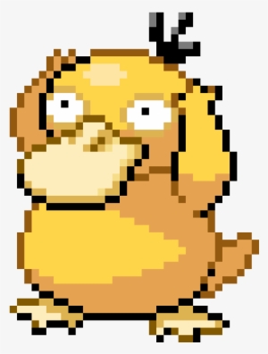 Psyduck - Anime Girl Pixel Art #2306239