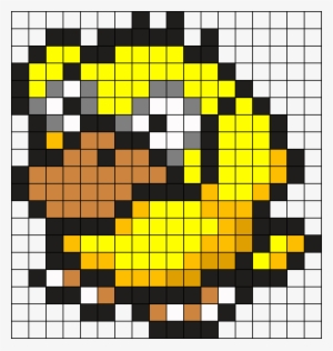 Psyduck Sprite Perler Bead Pattern / Bead Sprite - Psyduck Perler Beads #2306465
