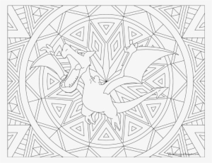 Adult Pokemon Coloring Page Aerodactyl - Pokemon Coloring Pages For Adults #2306825
