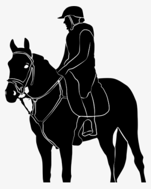 Vinilo Decorativo Jinete A Caballo - Caballo Con Jinete Png #2306876