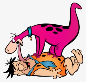 Fred Flintstone And Dino Transparent Png Clip Art Image - Dino Flintstones #2307644