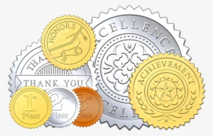 Stock Embossed Foil Certificate Seals - Excellence Seal Png #2308115