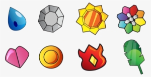 Gym Tiles And Roadblocks - Medallas Pokemon Rojo Fuego #2308521