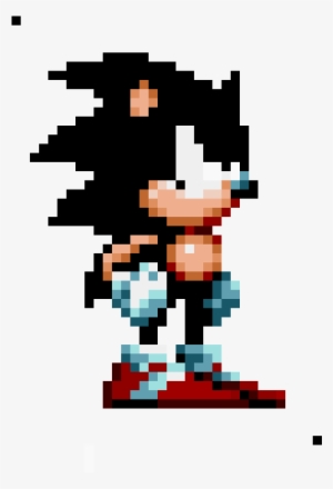 Dark Sonic Sprite - 16 Bit Sonic The Hedgehog #2309785