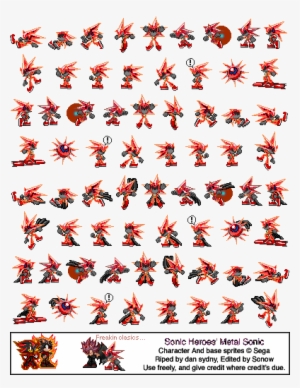 Metal Shadow Sprites - Sonic Metal Shadow Sprites #2309976