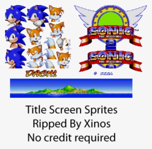 Title - Sonic 2 Title Sprites #2310088