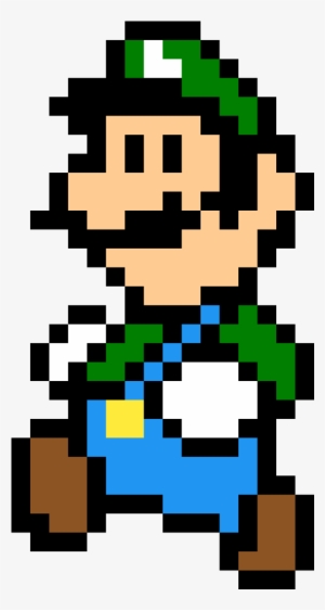 Luigi - Mario Bros En Cuadricula - Free Transparent PNG Download - PNGkey