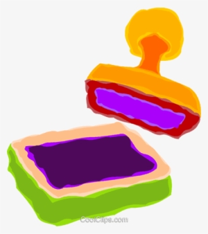 Ink Pad And Stamp - Stamp And Ink Clipart #2311157