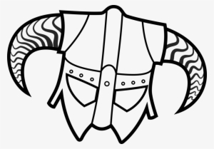 Skyrim Dragonborn Coloring Pages 5 By Brian - Skyrim Iron Helmet Drawing #2311611