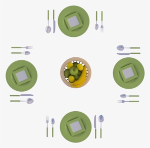 Plato - Comedor En Planta Png #2312320