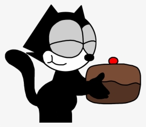 Felix Eating Chocolate Cake By Marcospower1996 On Deviantart - Felix The Cat Eating #2312788