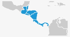 Central America Map Png Vector Free Library - Caribbean Map Vector #2312985
