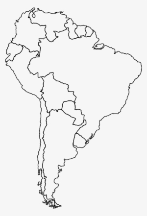 Latin America Map Clipart - Latin America Map White Png #2313053