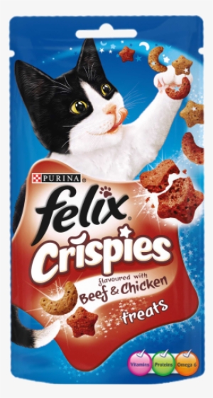 Felix Crispies Cat Treats Beef & Chicken 60g #2313206