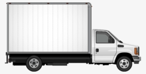 White Moving Truck Facing Right - Mover Van #2313729
