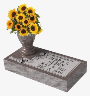 Individual Marker - Flat Headstone With Vase #2313925