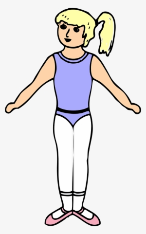 Girl Exercise Leotard - Girl Clipart In Leotard #2314201