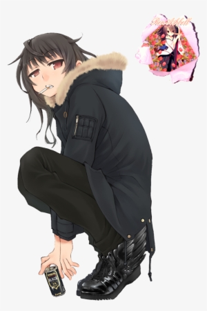 Badass Girl By Seventhtale On Deviantart Png Black - Anime Badass Girl Art #2315345