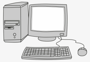 25 Desktop Computer Png Transparent Images Free - Computer Cartoon Black And White #2315394