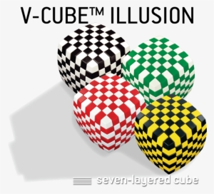 You Can Enjoy The Challenge Of Solving This Bi-colored - V-cube 7 Yellow Illusion #2316396