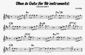Olhos De Gato Sheet Music Composed By Carla Bley - Sheet Music #2316437