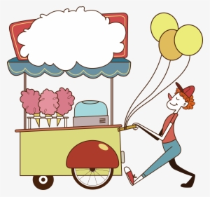 Banner Royalty Free Collection Of Free Cand Clipart - Dibujo De Vendedores Ambulantes #2317236