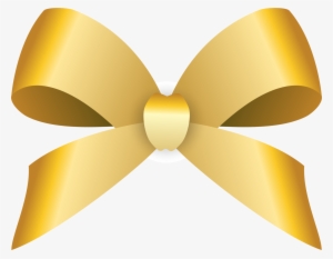 Golden Bow Png - Moño Dorado Png #2317754